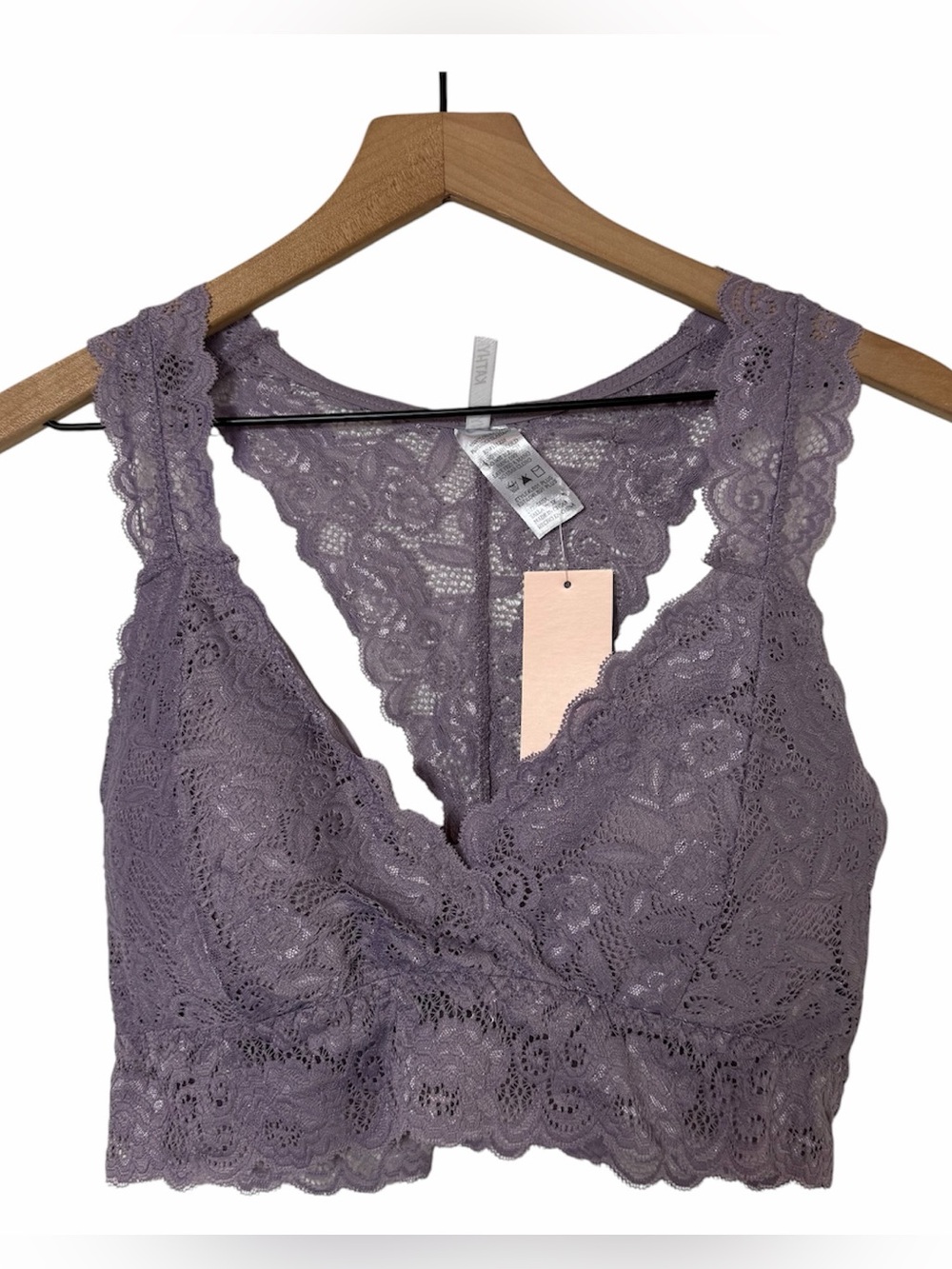 Kathy Design Purple Lace Bralette 2X/3X ?NWT